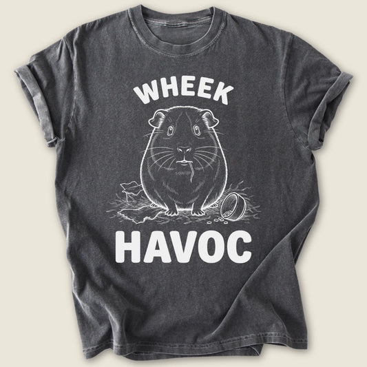 Wheek Havoc T-shirt-Tee-Pepper-Guinea Pig Culture