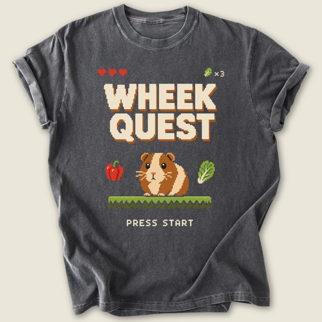Wheek Quest T-shirt-Tee-Pepper-Guinea Pig Culture