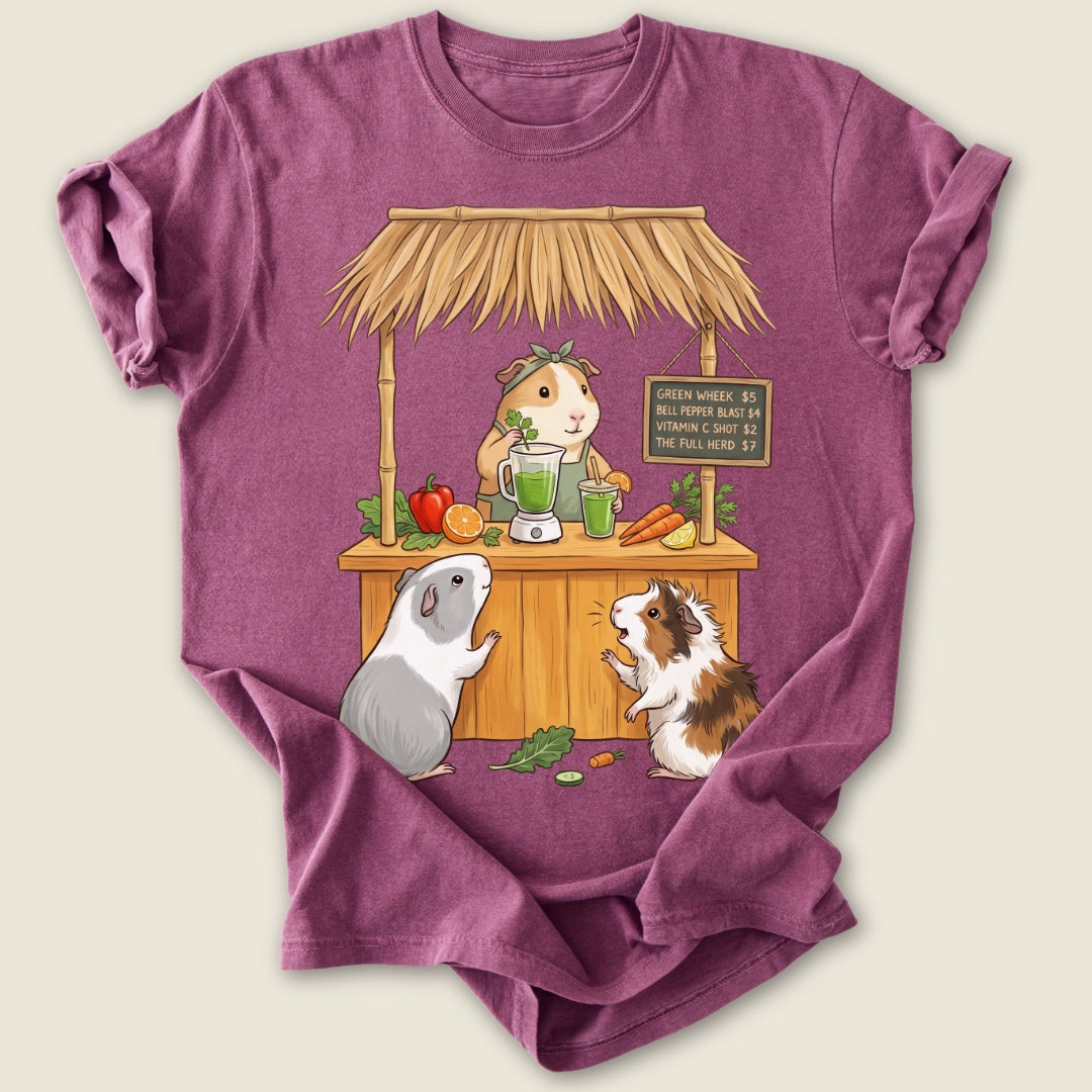 Wheeky's Juice Bar T-shirt-Tee-Berry-Guinea Pig Culture