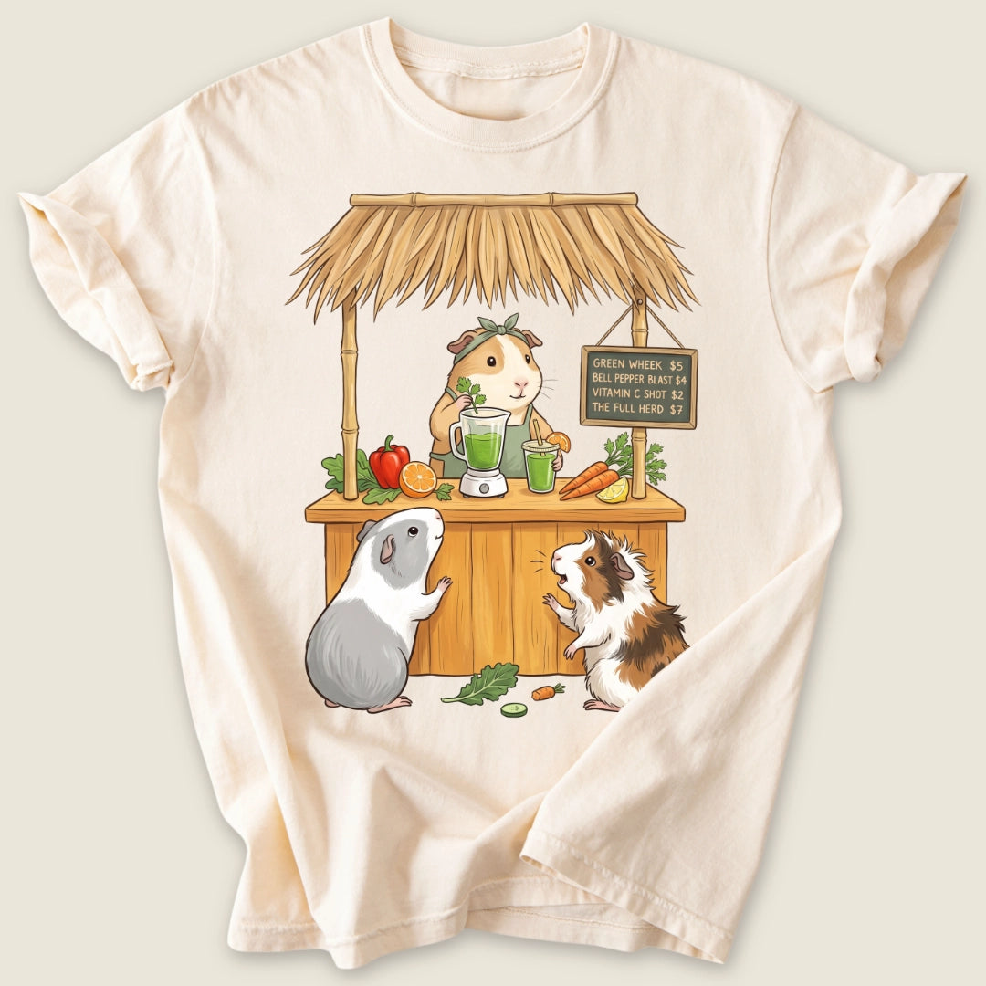 Wheeky's Juice Bar T-shirt-Tee-Ivory-Guinea Pig Culture