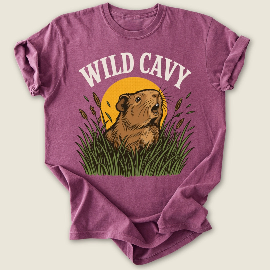 Wild Cavy T-shirt-Tee-Berry-Guinea Pig Culture