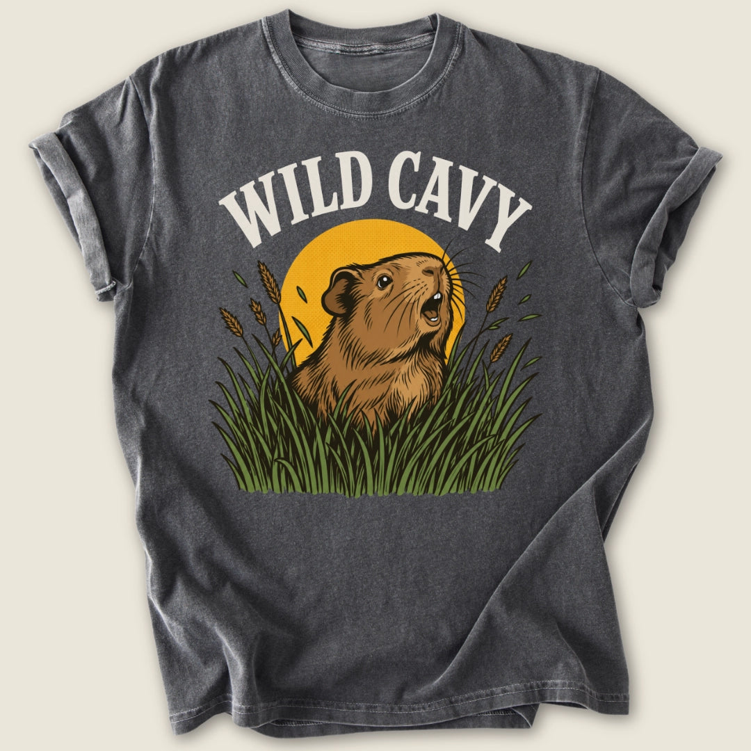 Wild Cavy T-shirt-Tee-Pepper-Guinea Pig Culture