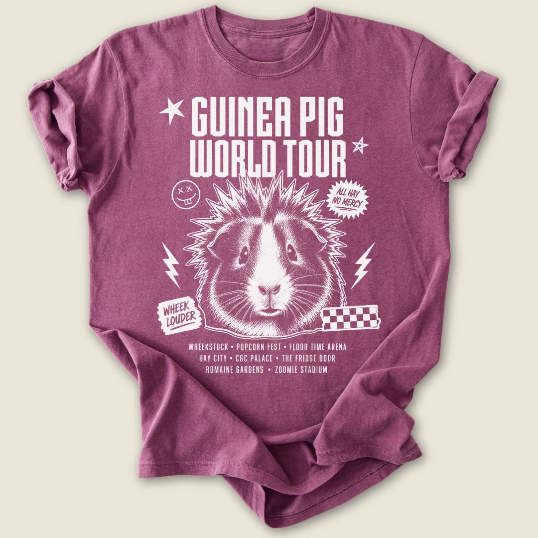 World Tour T-shirt-Tee-Berry-Guinea Pig Culture