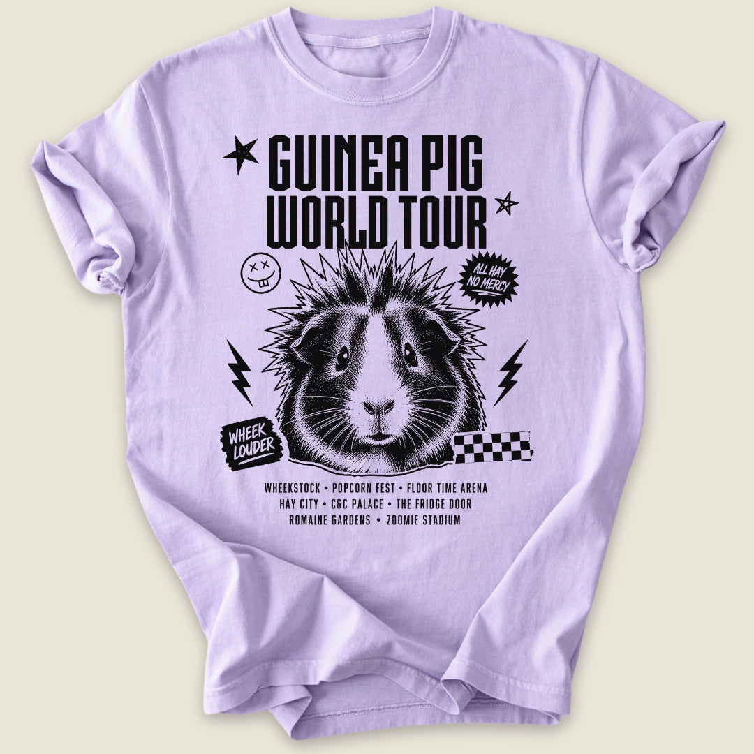 World Tour T-shirt-Tee-Orchid-Guinea Pig Culture